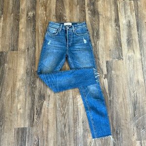Aritzia Denim Forum Yoko High Rise Slim Jeans
